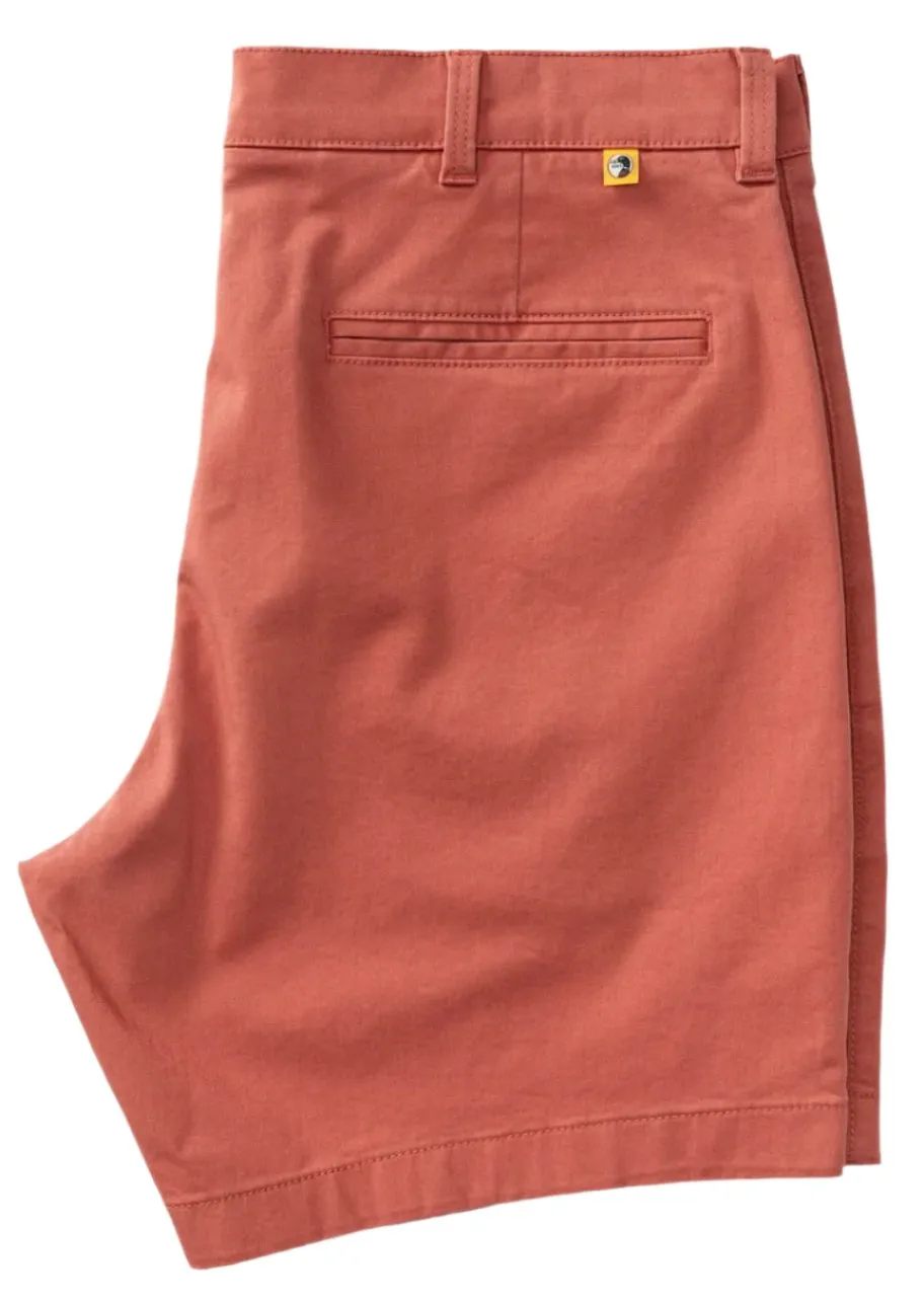 7” Gold School Chino Short (Faded Red)