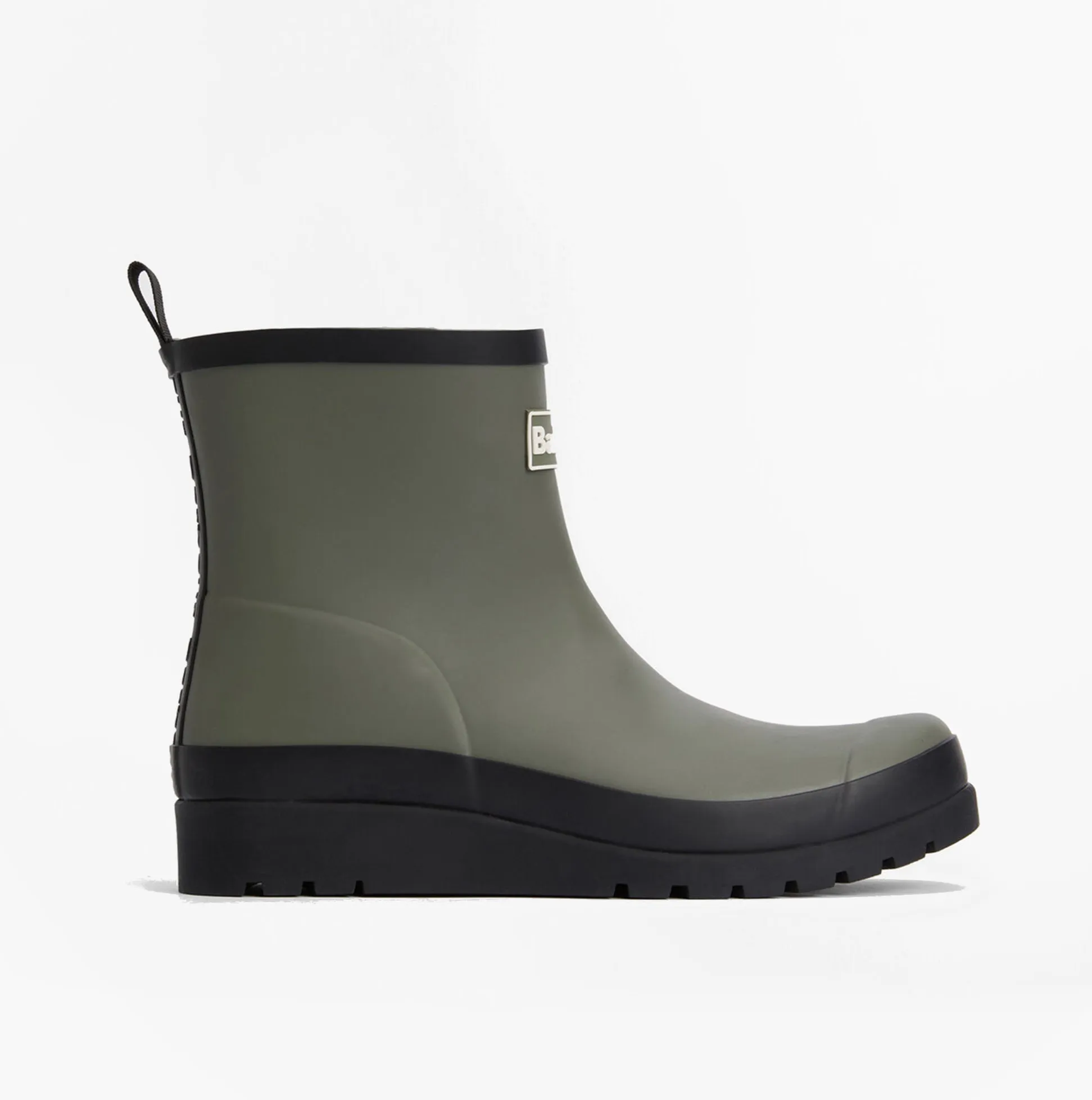 Barbour PORTREE Womens Wedge Wellies Dusky Olive/Black