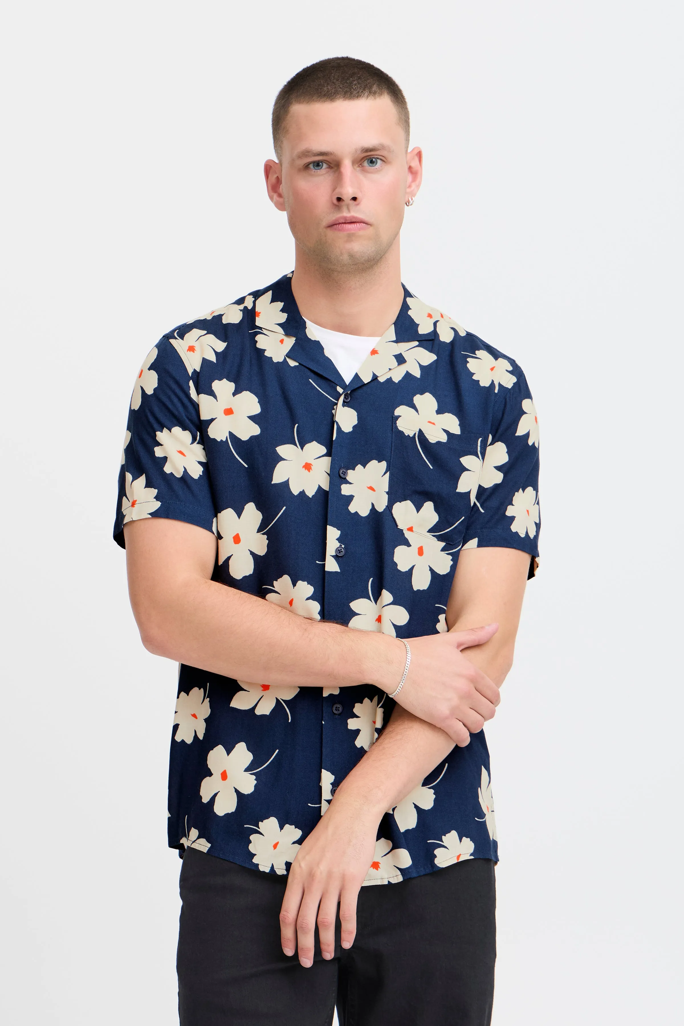 BHADAN SHORT SLEEVE FLORAL SHIRT