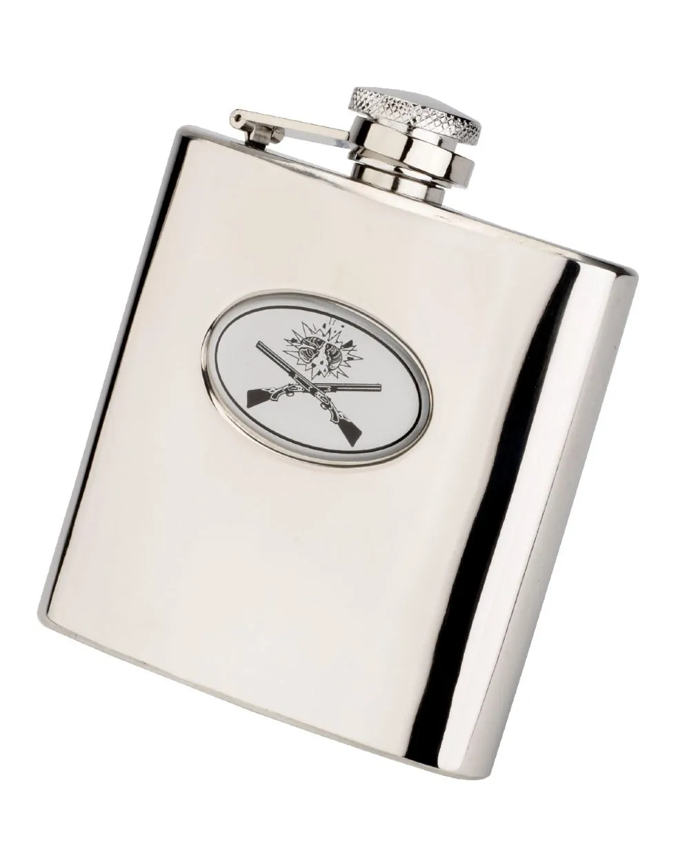 Bisley 6oz Crossed Guns Flask in Presentation Box