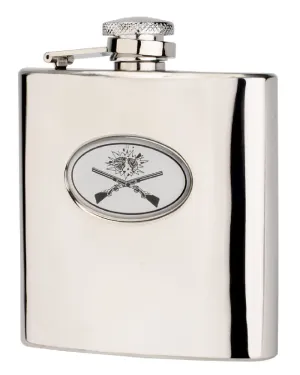 Bisley 6oz Crossed Guns Flask in Presentation Box