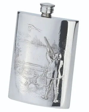 Bisley 6oz Gamekeeper Pewter Flask