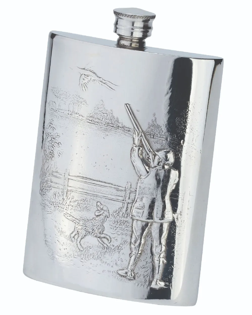 Bisley 6oz Gamekeeper Pewter Flask