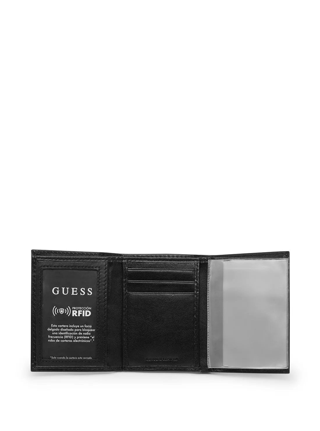 Black Glenoaks Trifold Wallet Guess