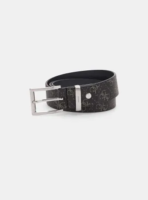 Black Vezzola Reversible Dress Belt Guess