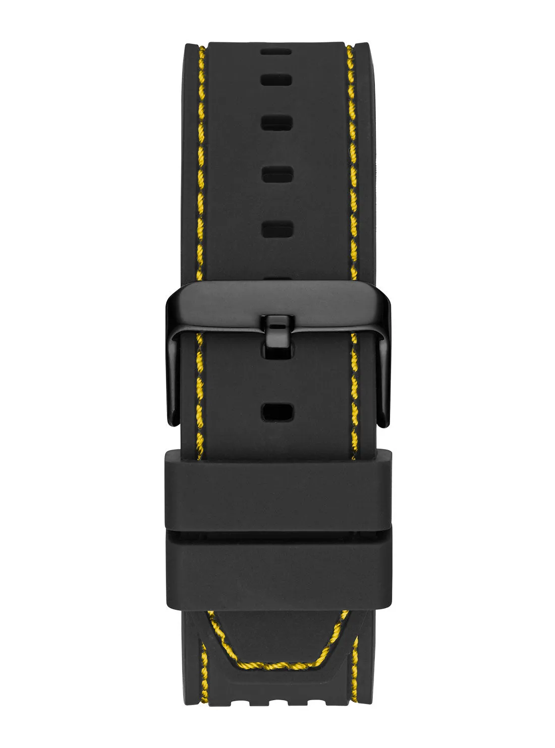 Black Yellow Phoenix Silicone Watch Guess