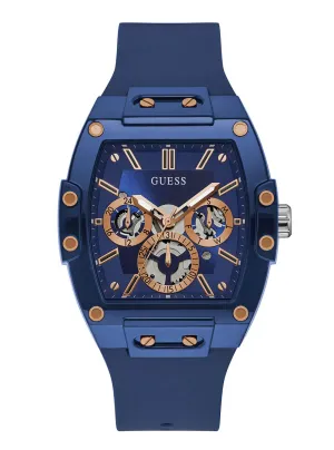 Blue Phoenix Silicone Watch Guess