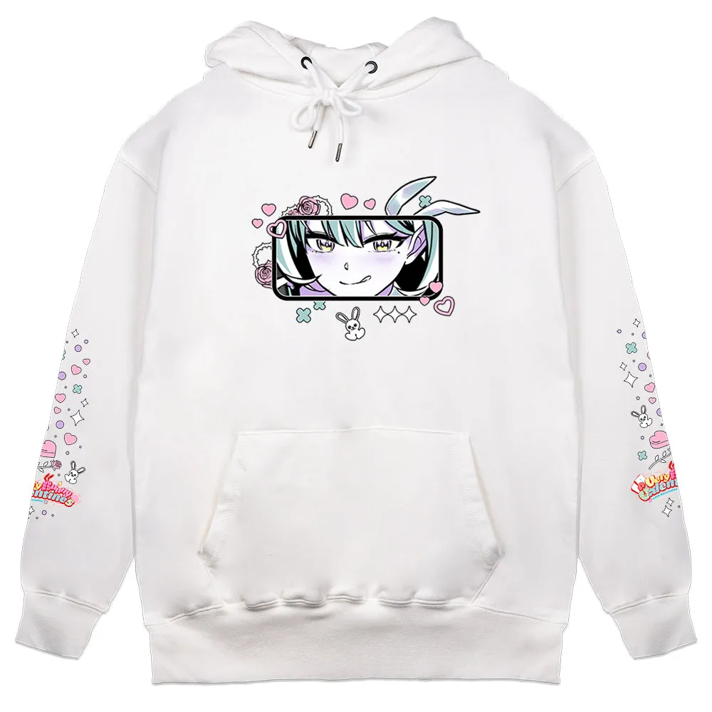 Bluebell.EVE "Very Bunny Valentine's" Hoodie - White