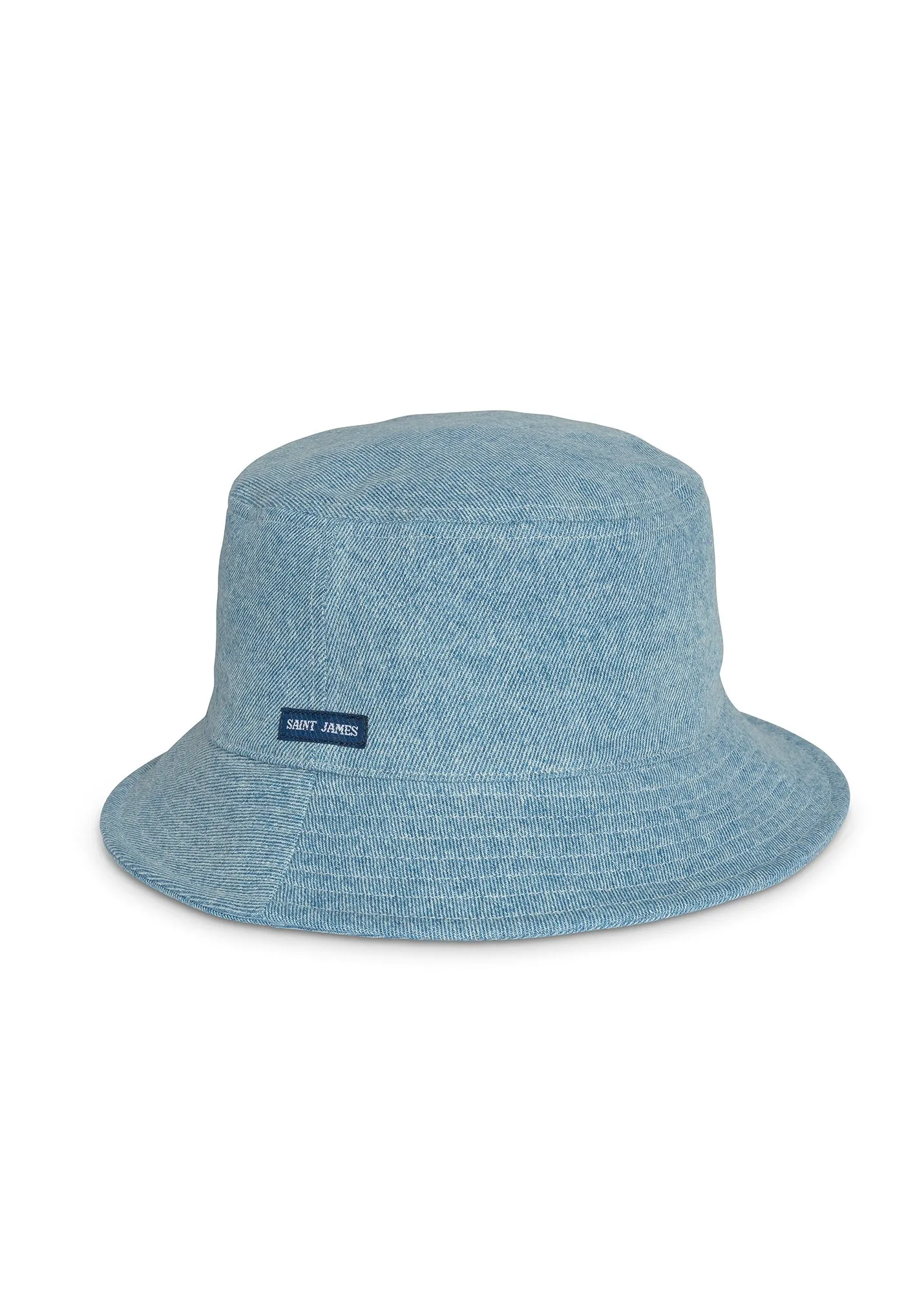 Bob de plage uni - en coton (DENIM DELAVE)