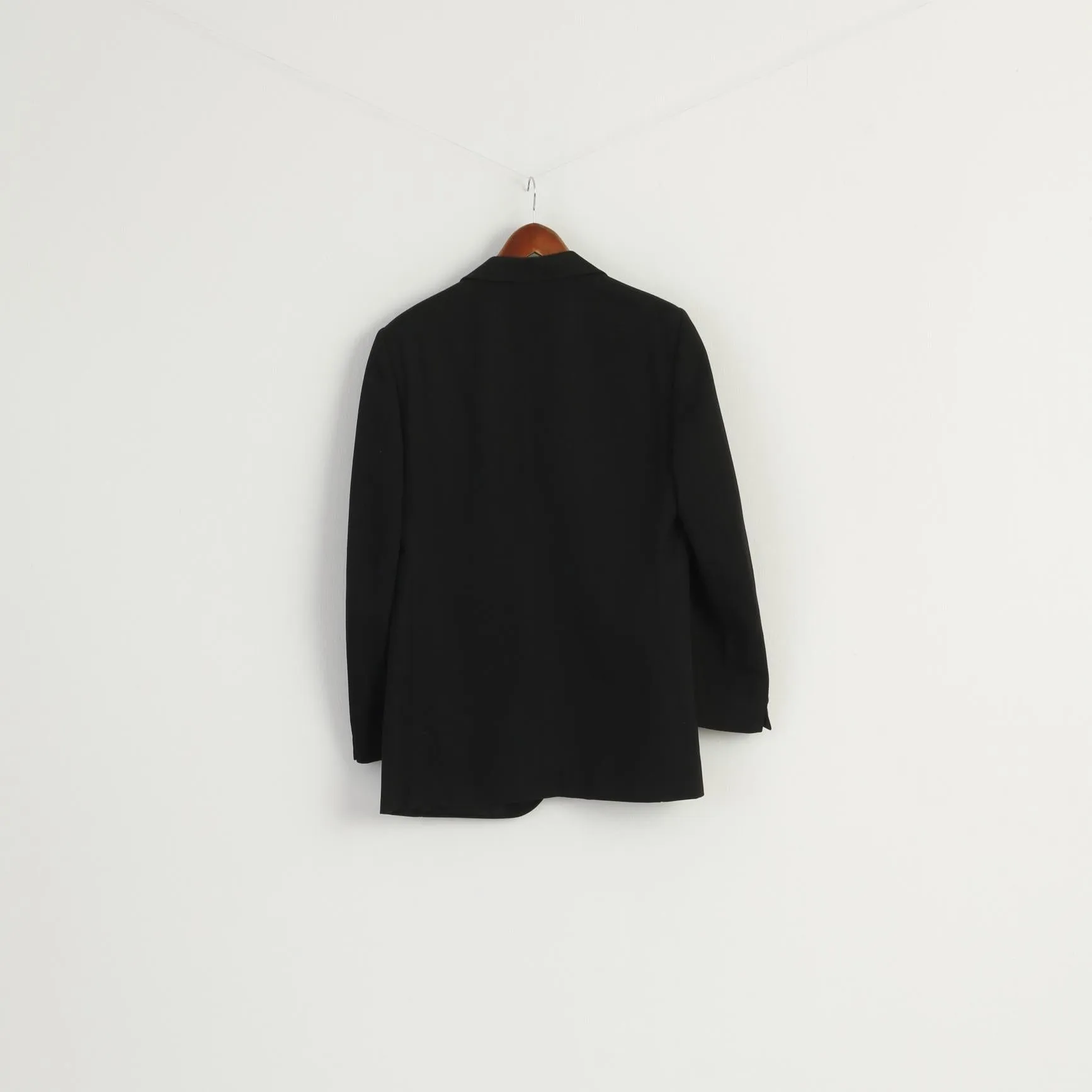 BOKER Herne Men 40 Blazer Black Wool Blend Vintage West Germany Jacket