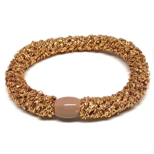 Bow's by Str Hair Ties Glitter Gold
