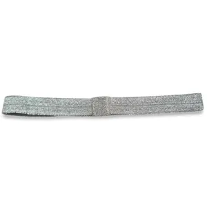 Bow's by Str Hairband Silver (elastic)