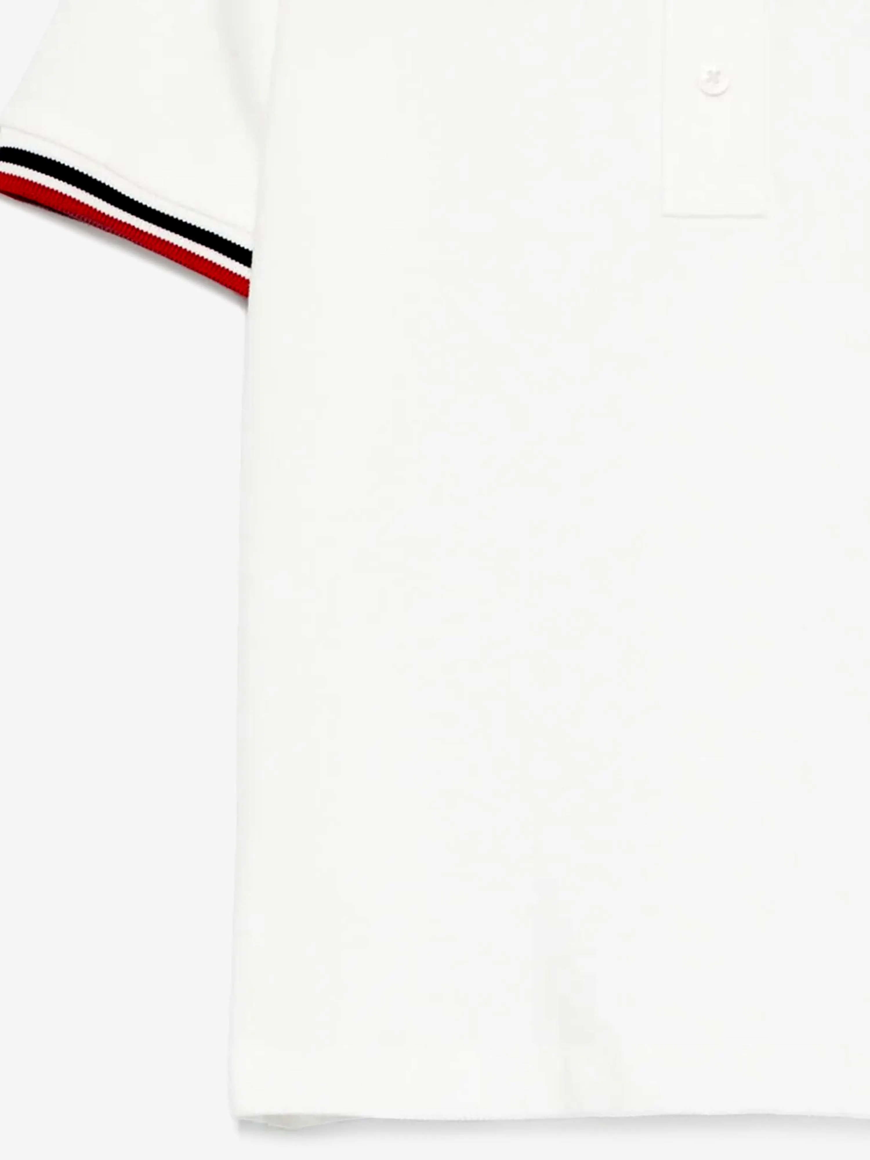 Boys Logo Polo Shirt in White