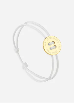 Bracelet lien Bouton - SAINT JAMES x Le Vent  la franaise (OR/BLANC)