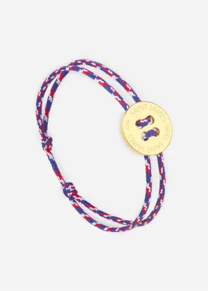 Bracelet lien Bouton - SAINT JAMES x Le Vent  la franaise (OR/TRICOLORE)