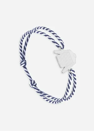 Bracelet lien Marinire - SAINT JAMES x Le Vent  la franaise (ARGENT/RAYE BLANC/MARINE)