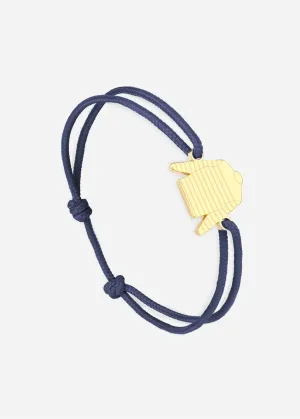 Bracelet lien Marinire - SAINT JAMES x Le Vent  la franaise (OR/MARINE)