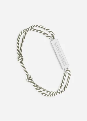 Bracelet lien SAINT JAMES - SAINT JAMES x Le Vent  la franaise (ARGENT/RAYE BLANC/KAKI)