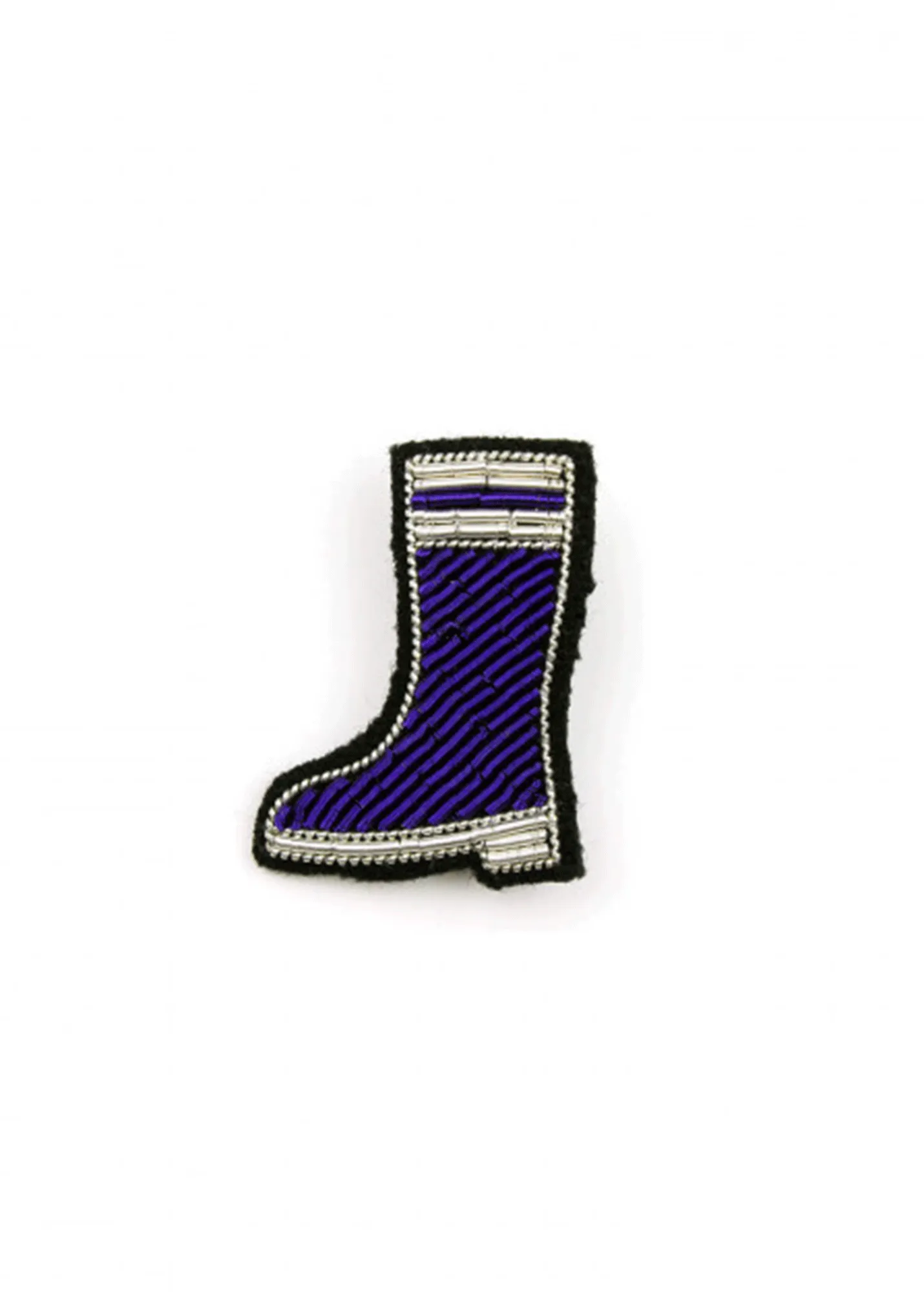 Broche brode Botte en caoutchouc - SAINT JAMES x Macon & Lesquoy (BLEU/BLANC)