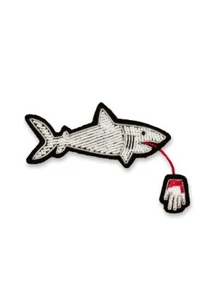 Broche brode Requin - SAINT JAMES x Macon & Lesquoy (Argent)