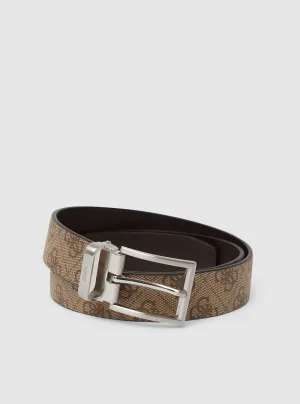 Brown Logo Classic Belt Guess