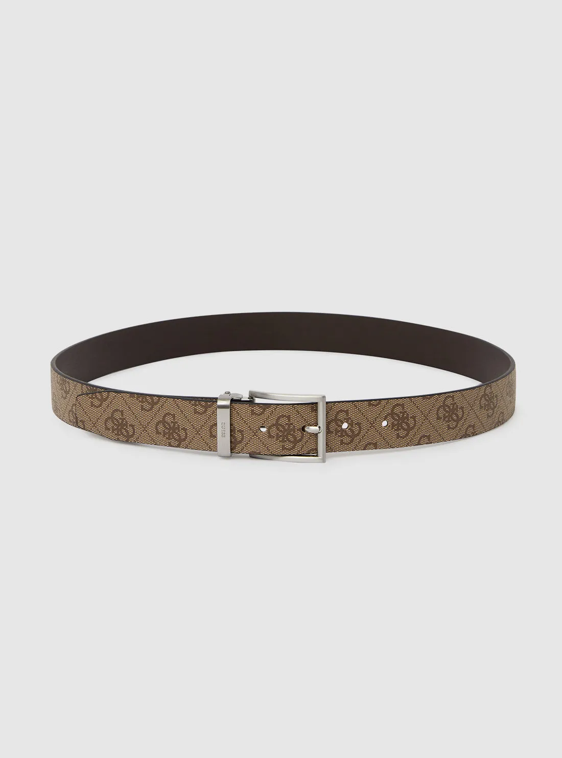 Brown Logo Classic Belt Guess