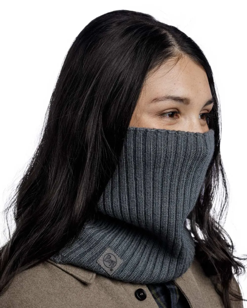 Buff Norval Merino Wool Knitted Neck Warmer