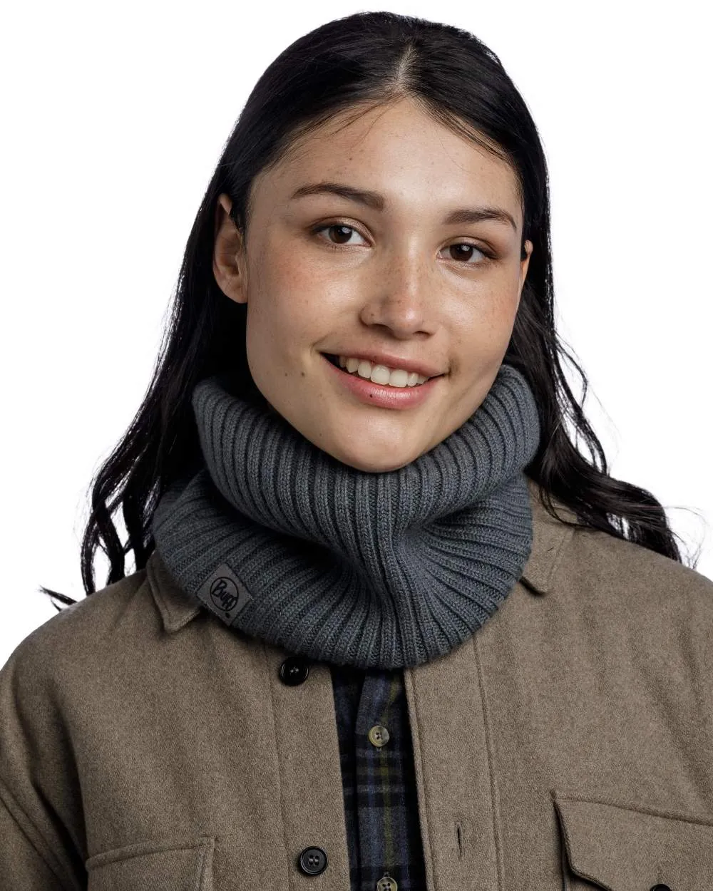 Buff Norval Merino Wool Knitted Neck Warmer