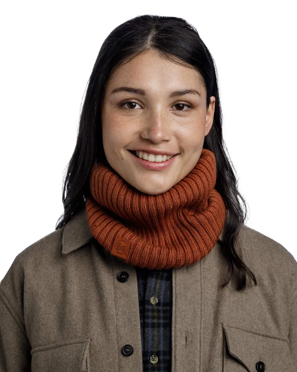 Buff Norval Merino Wool Knitted Neck Warmer