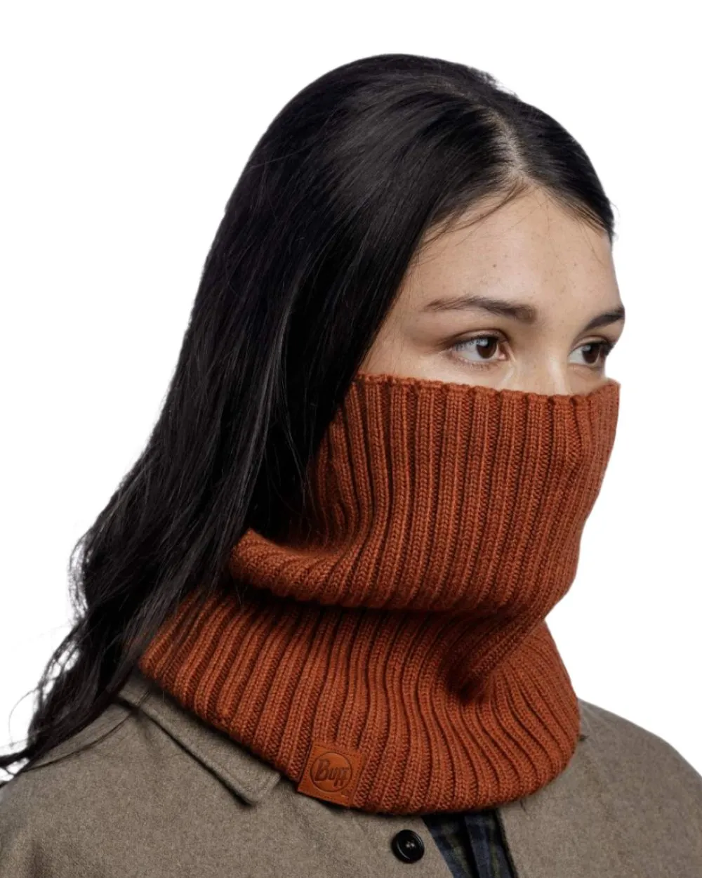 Buff Norval Merino Wool Knitted Neck Warmer