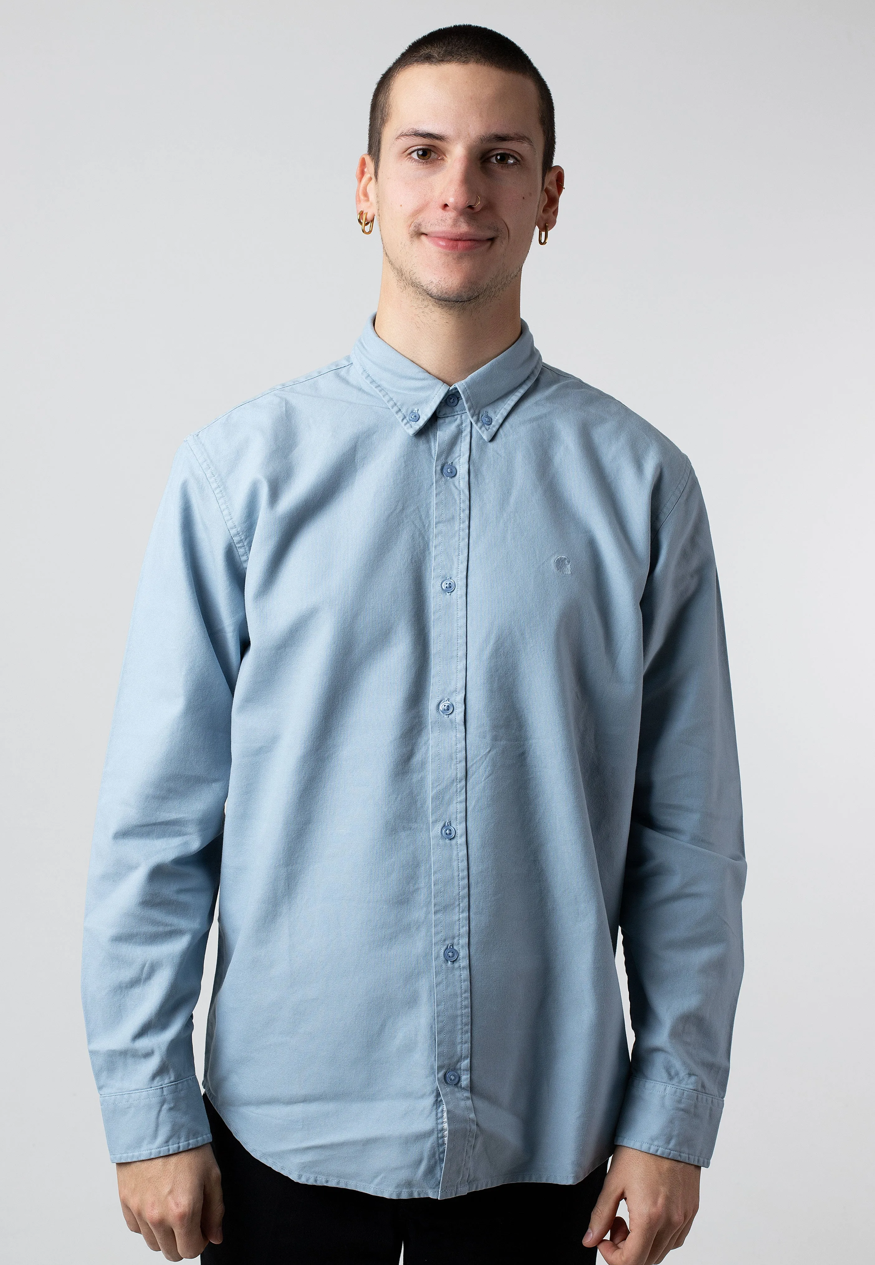 Carhartt WIP - Bolton Garment Dyed Frosted Blue - Shirt