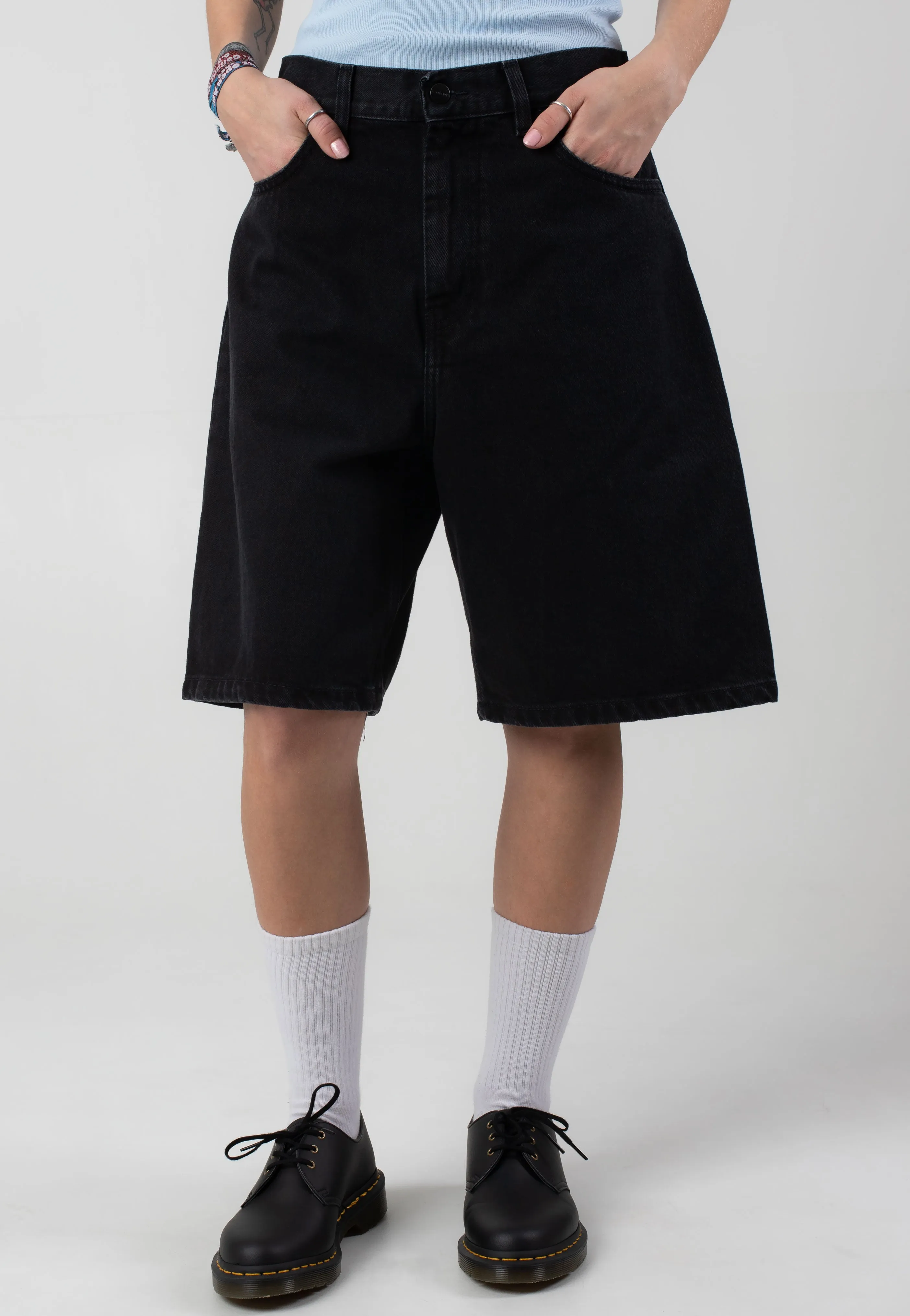 Carhartt WIP - W' Brandon Stone Washed Black - Shorts