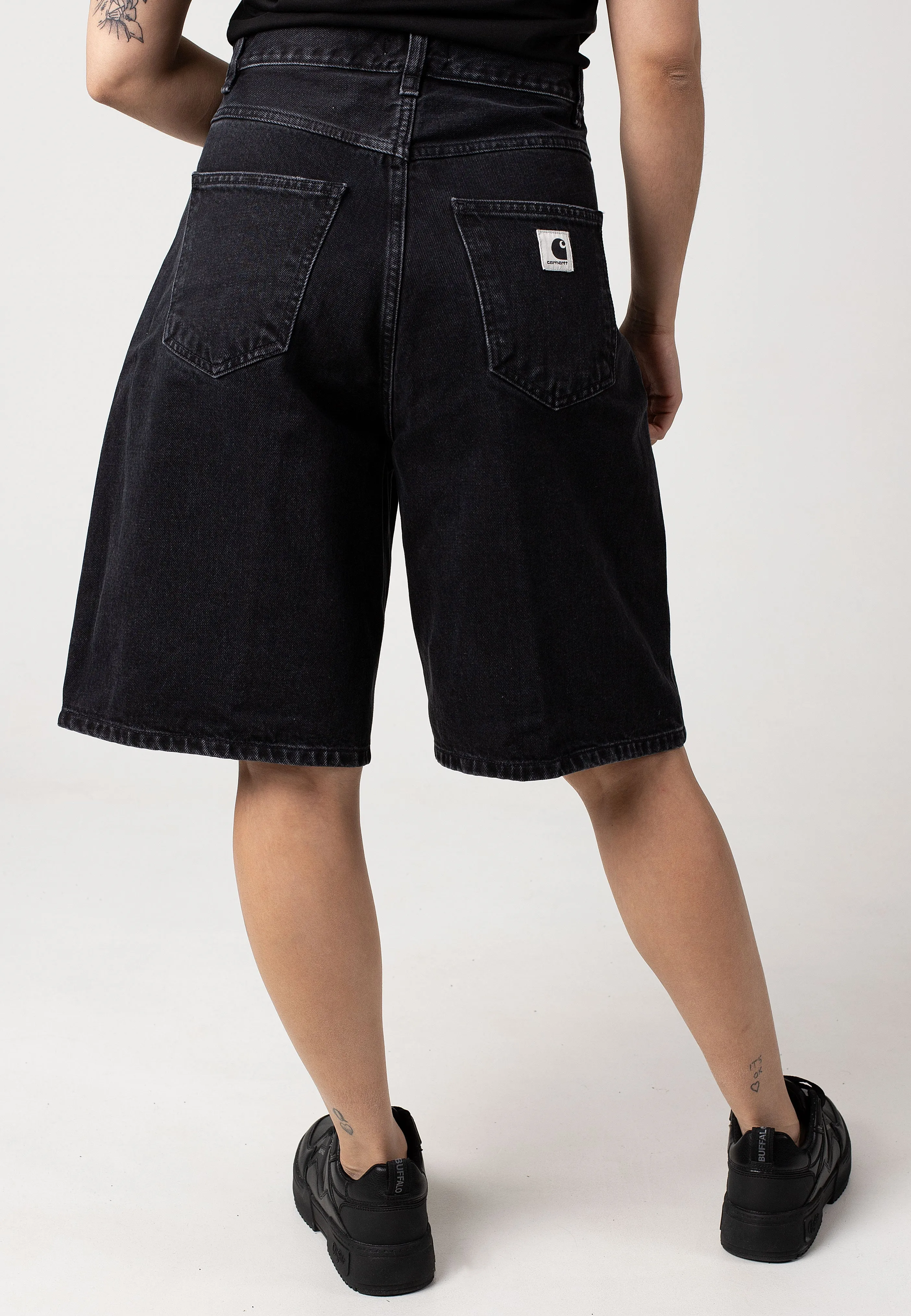 Carhartt WIP - W' Brandon Stone Washed Black - Shorts
