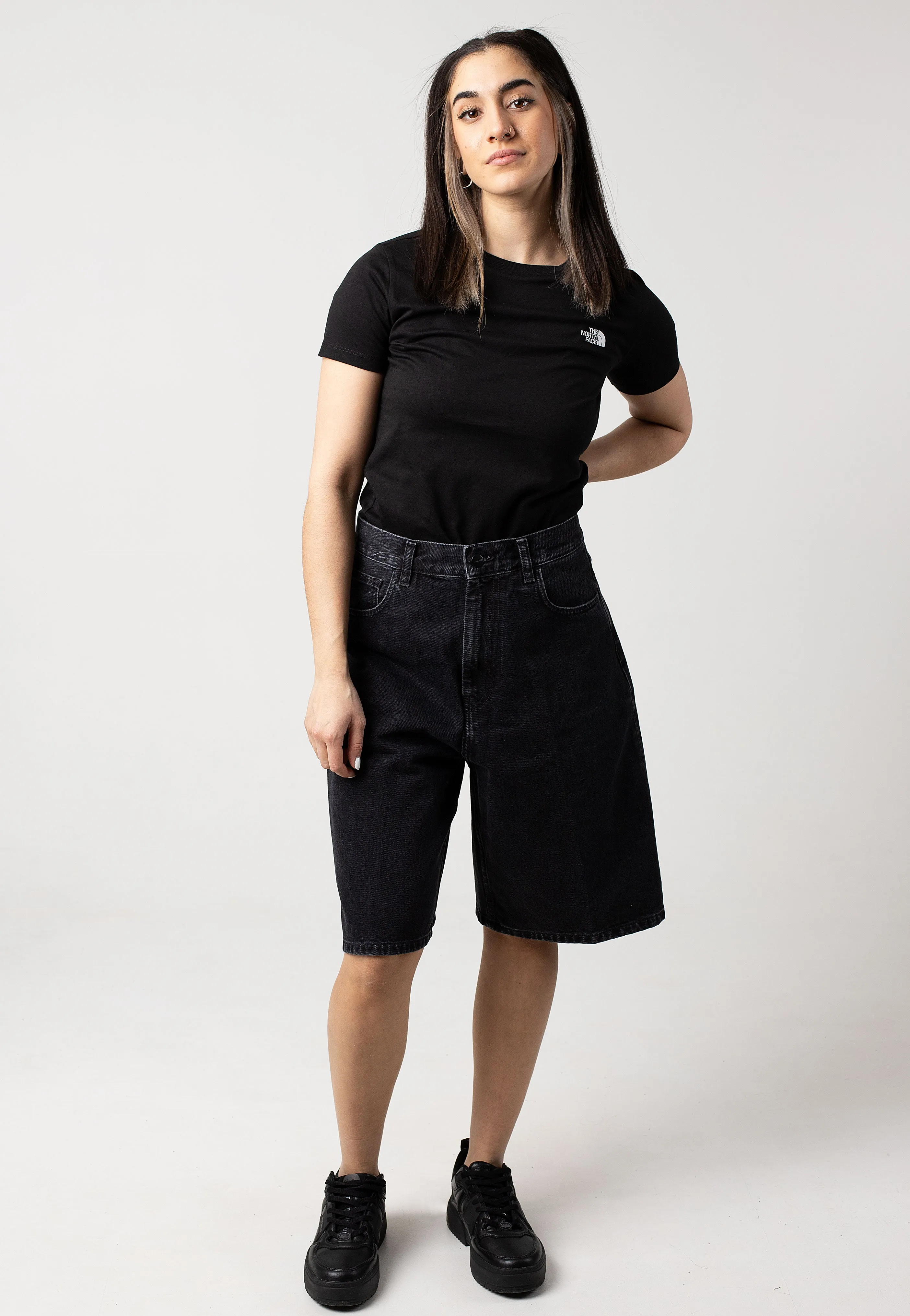 Carhartt WIP - W' Brandon Stone Washed Black - Shorts
