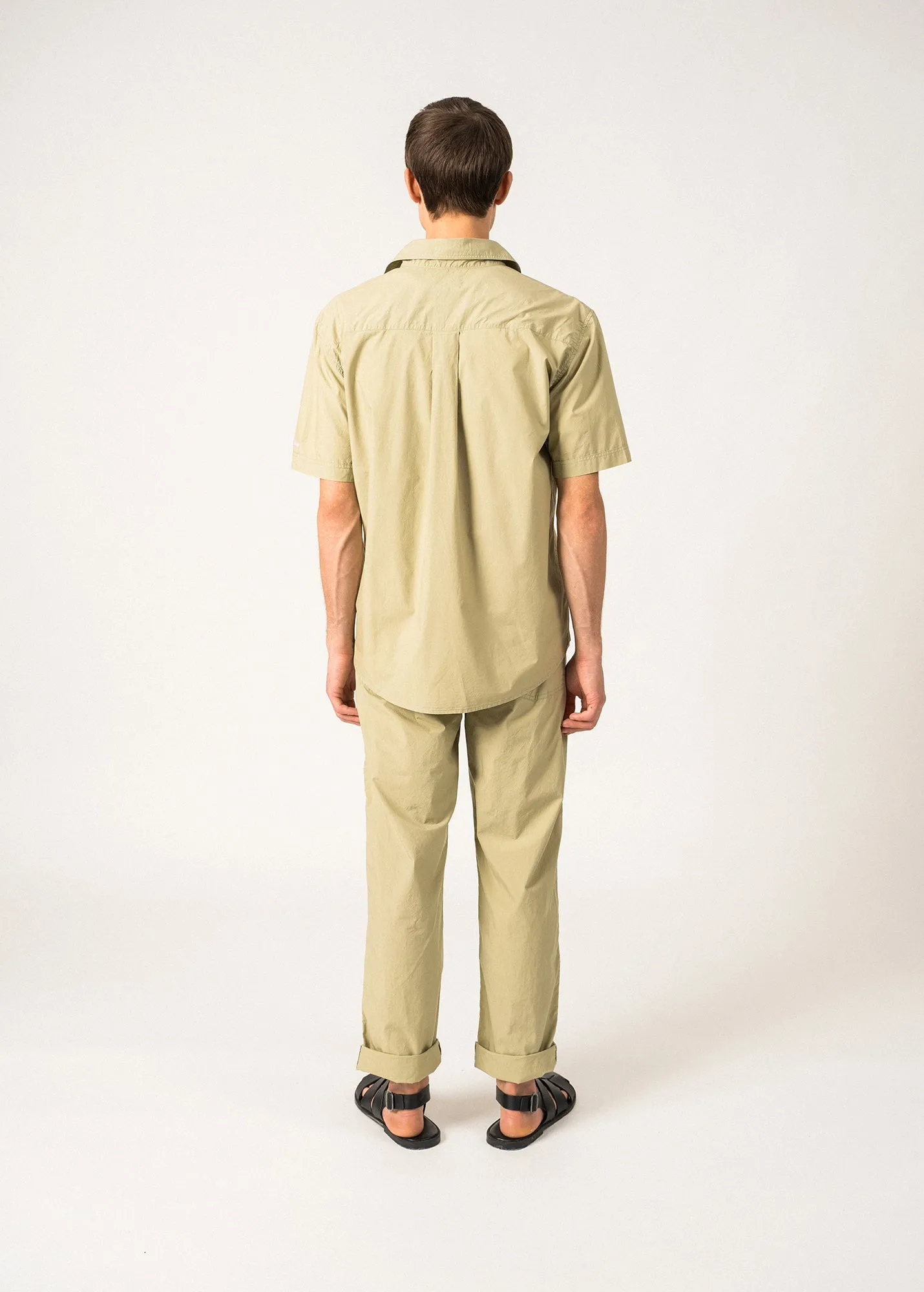Chemise manches courtes Isaac - en coton (AMANDIER)