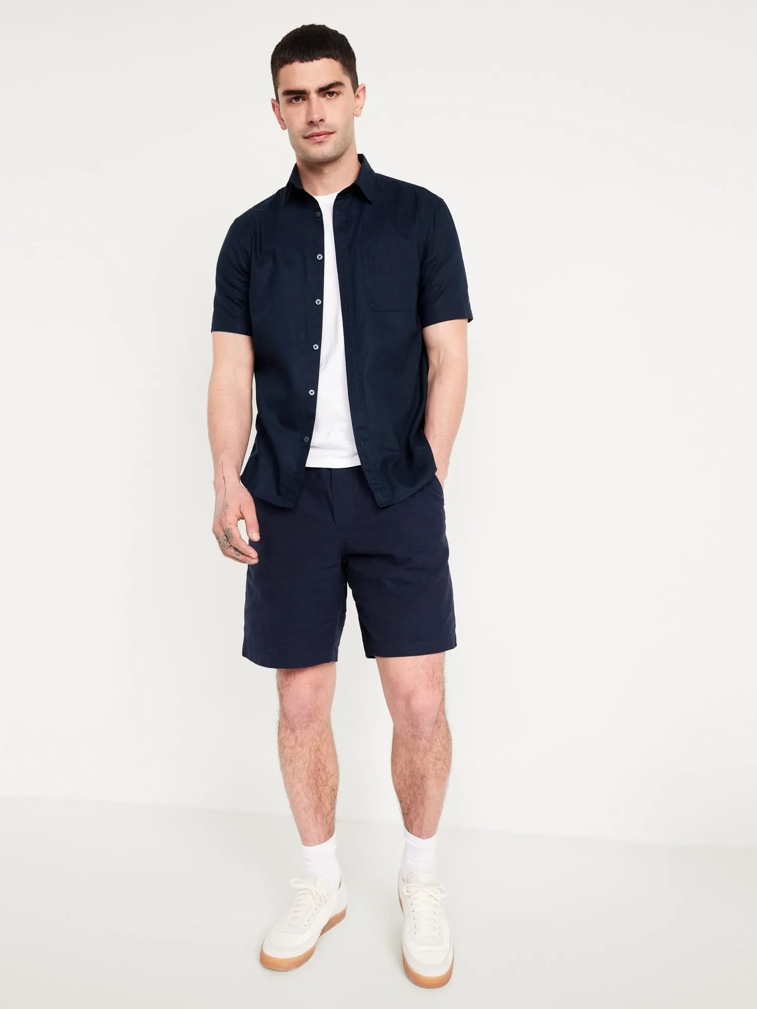Classic Fit Everday Linen-Blend Shirt
