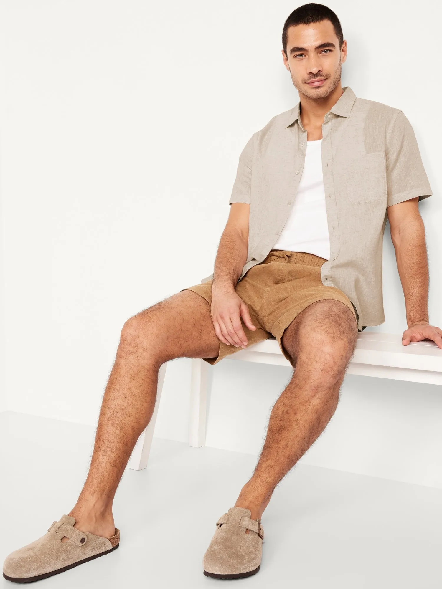 Classic Fit Everyday Linen-Blend Shirt