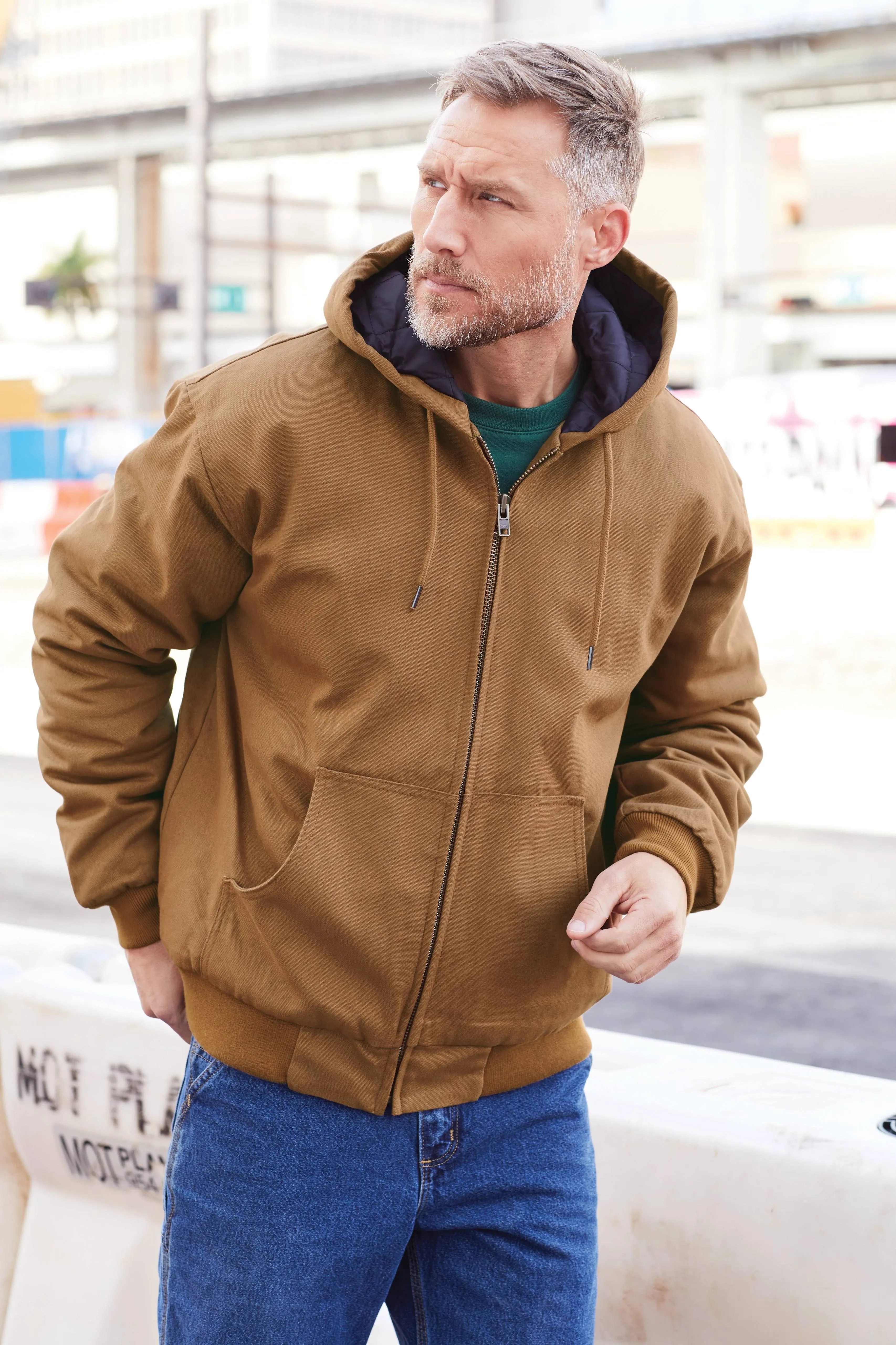 CornerStone Duck Cloth Hooded Work Jacket
