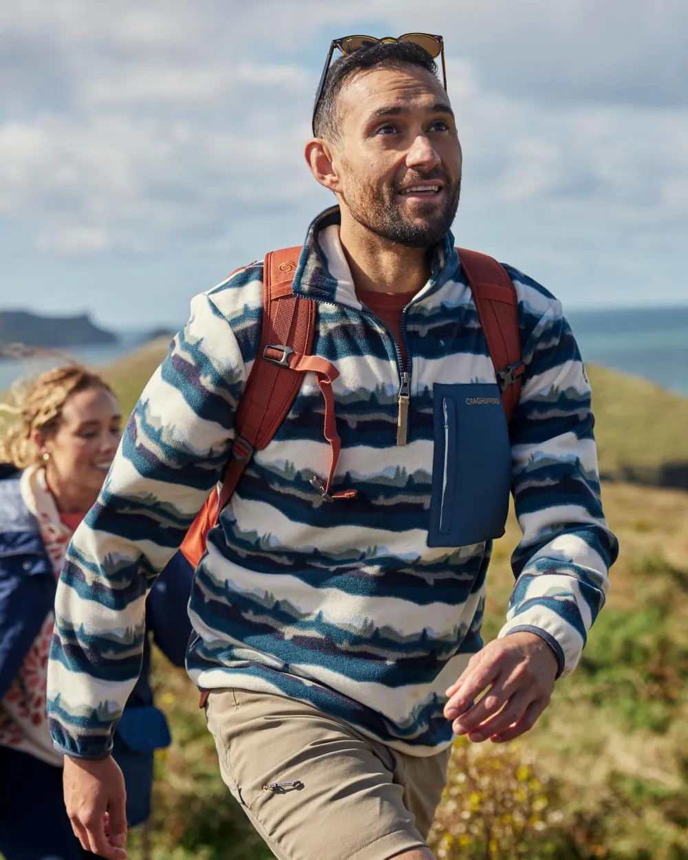 Craghoppers Mens National Trust Losehill Half Zip Fleece Top