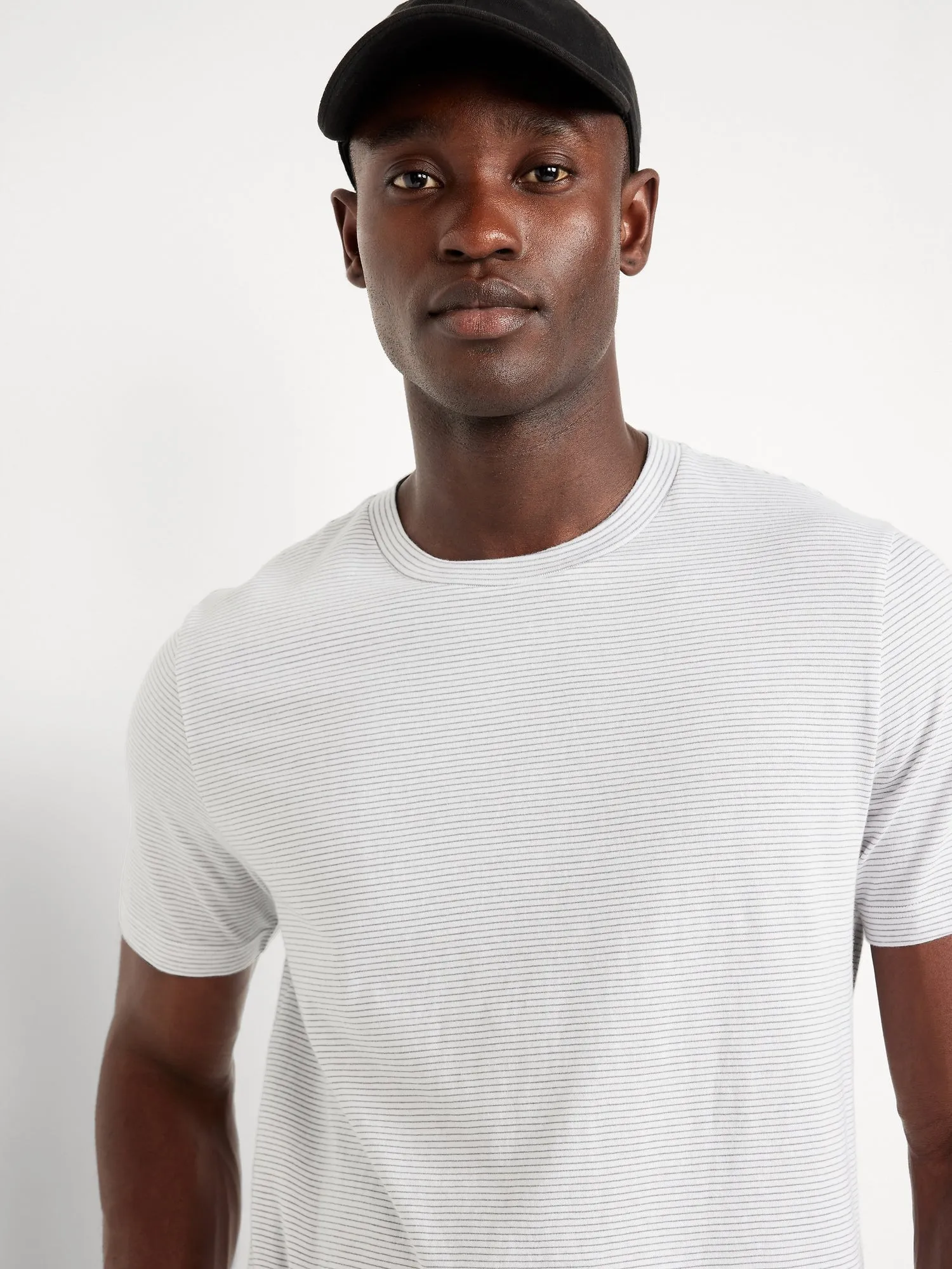Crew-Neck Striped T-Shirt