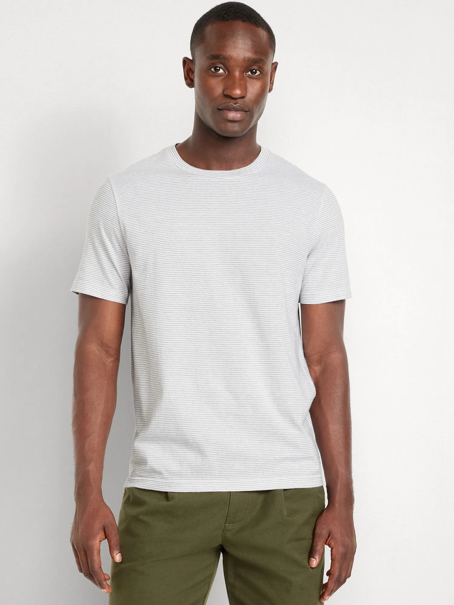 Crew-Neck Striped T-Shirt