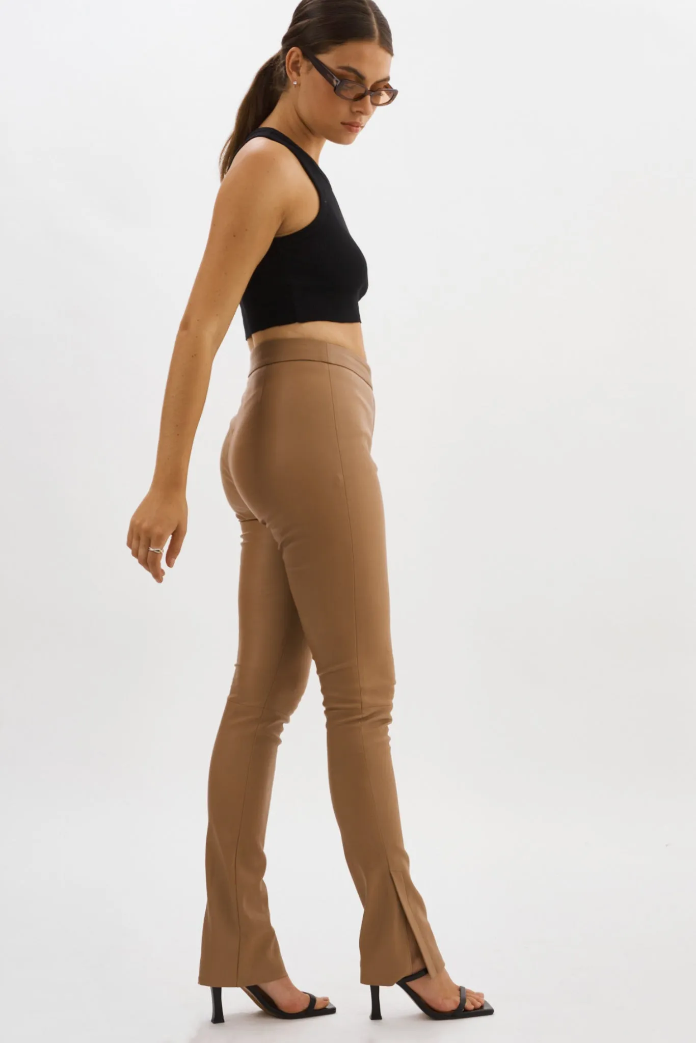 DAWN | Stretch Leather Pants