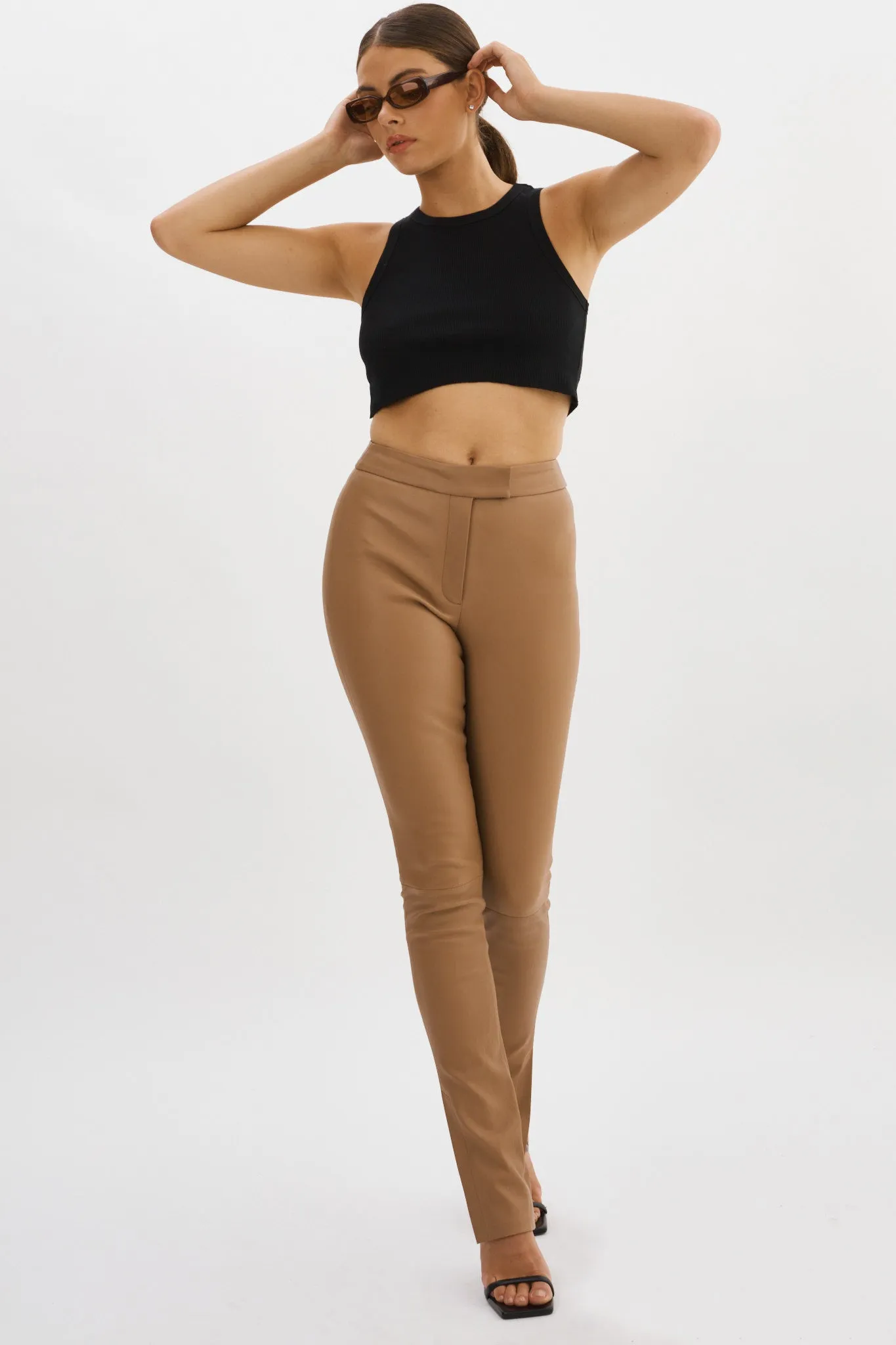 DAWN | Stretch Leather Pants