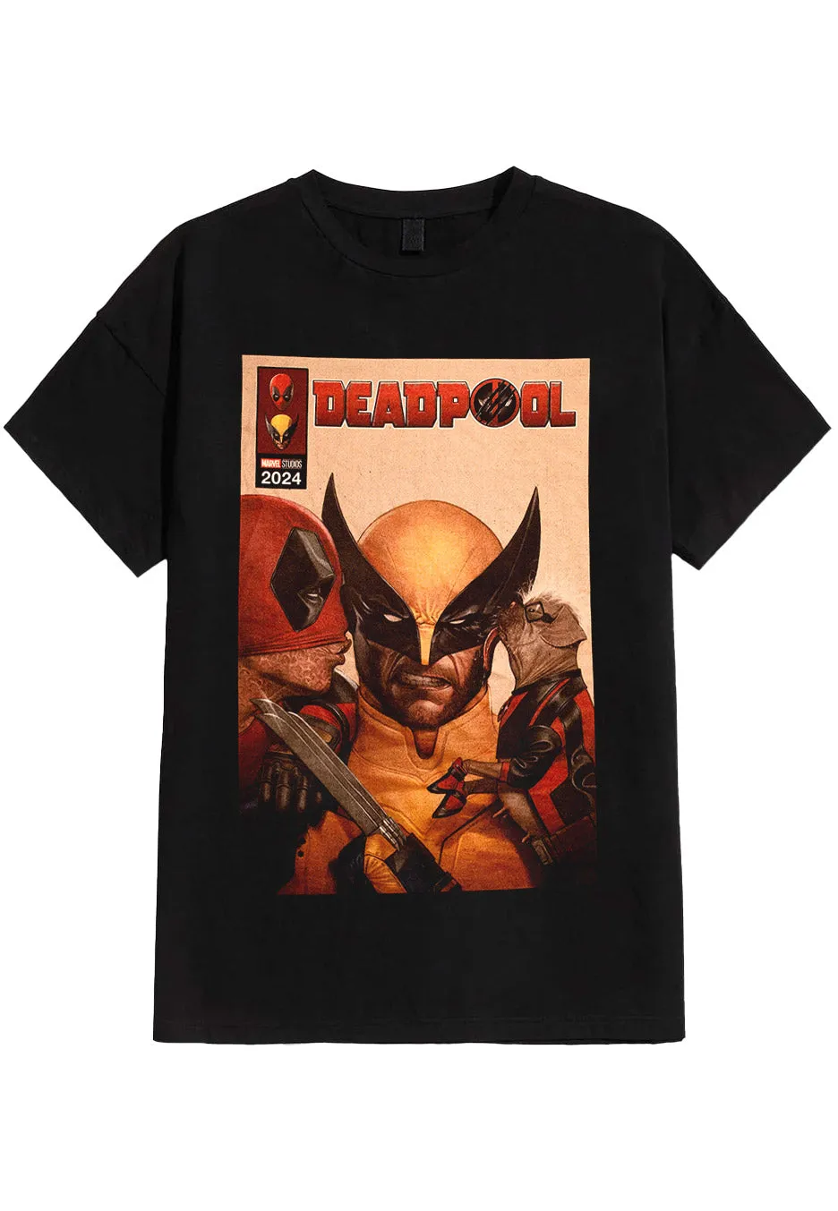 Deadpool - Deadpool 3: Deadpool Kisses To Wolverine - T-Shirt