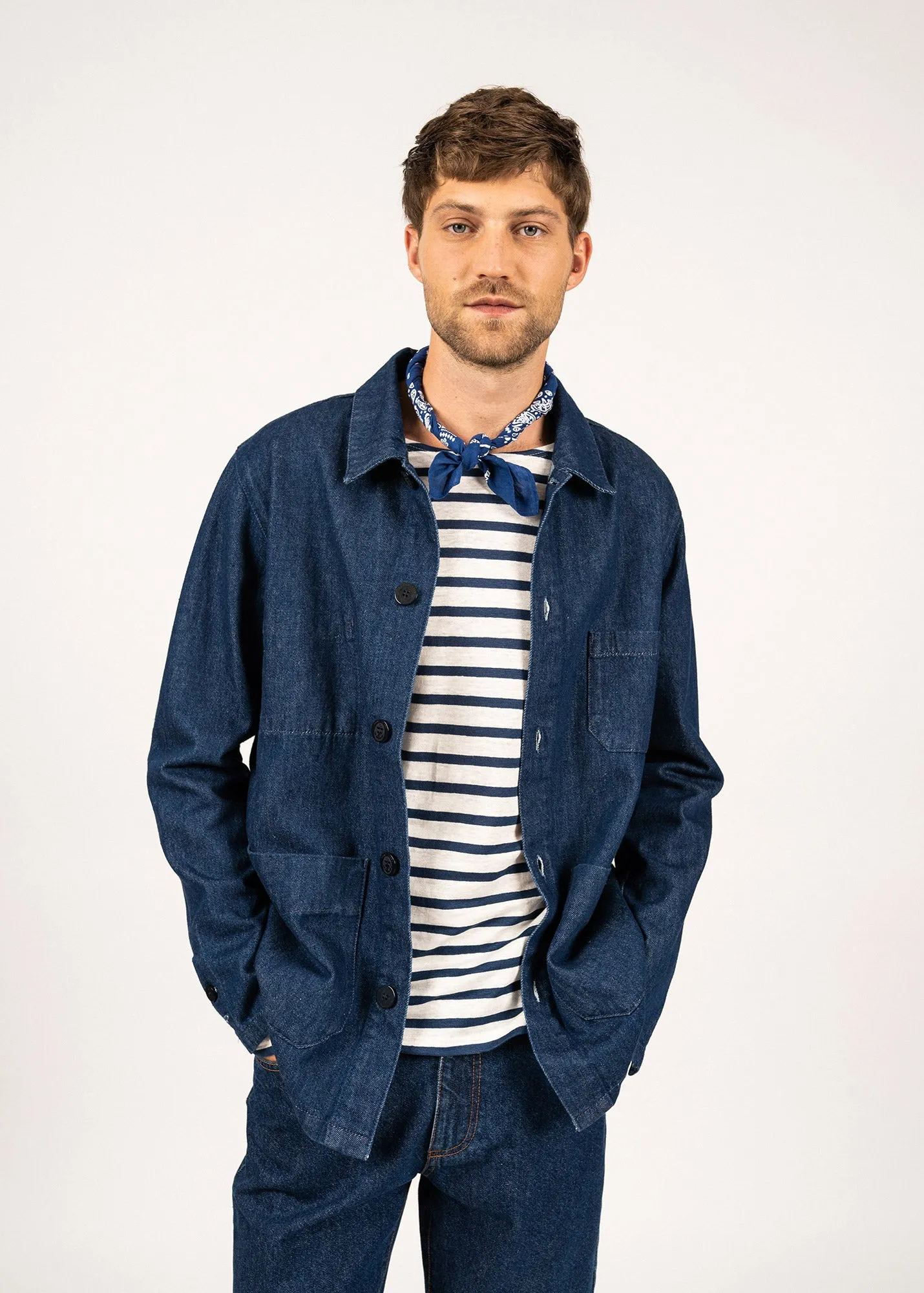 Foulard bandana - en coton (INDIGO)