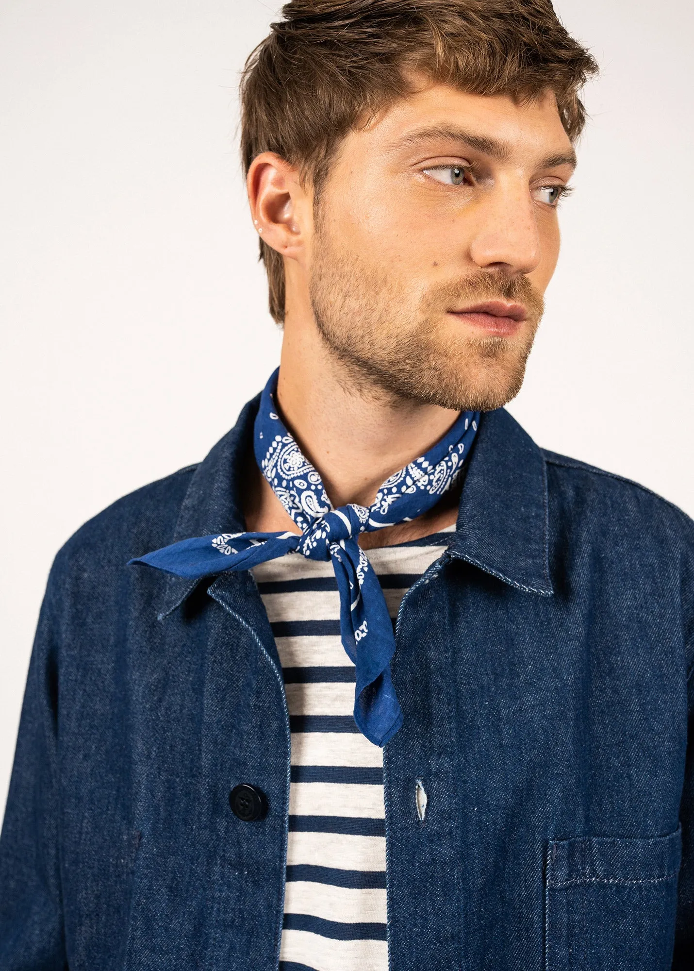 Foulard bandana - en coton (INDIGO)