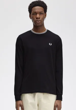Fred Perry - Twin Tipped Black - Longsleeve