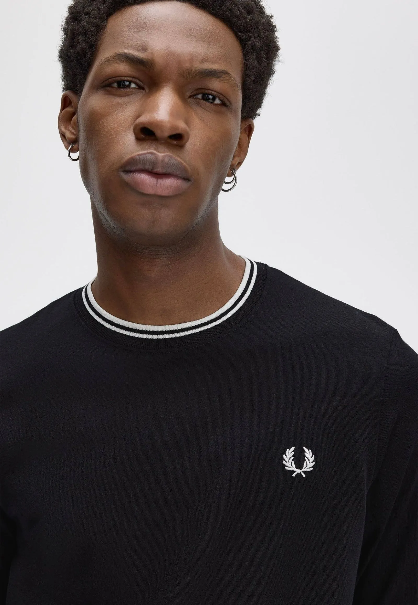 Fred Perry - Twin Tipped Black - Longsleeve