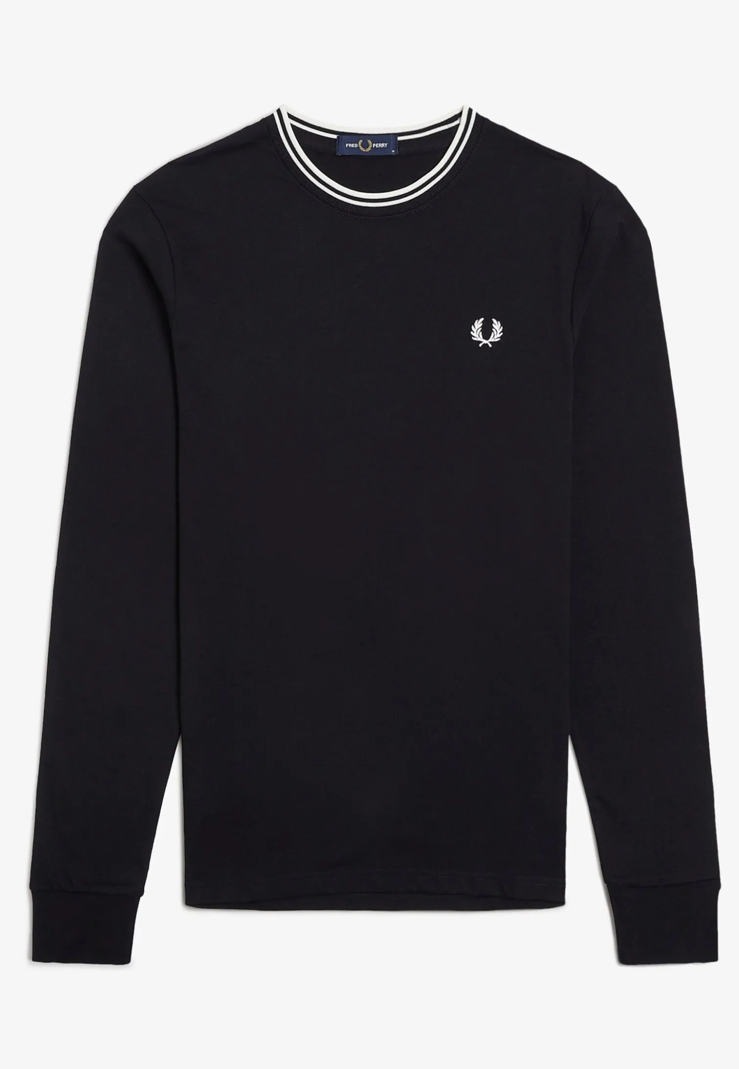Fred Perry - Twin Tipped Black - Longsleeve
