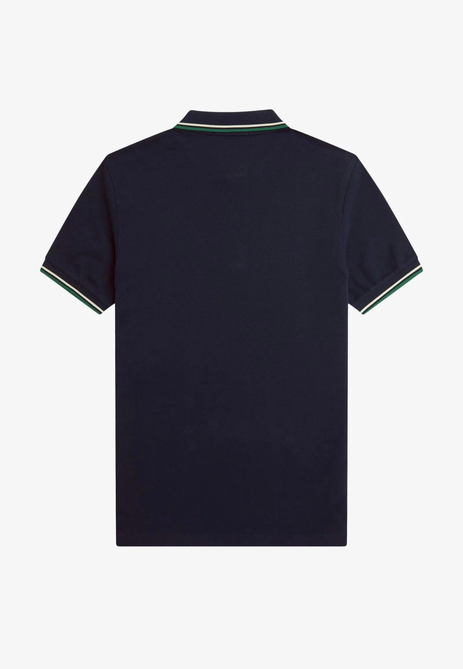 Fred Perry - Twin Tipped Dark Carbon/Light Ecru/Label Green - Polo